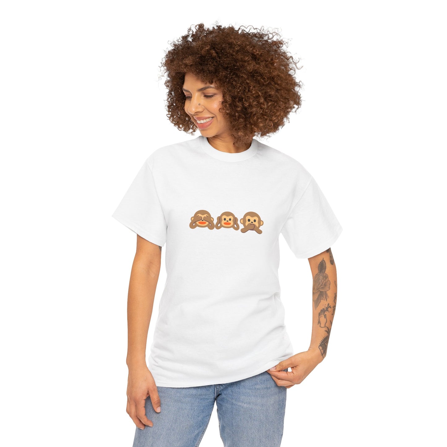 Speak No Evil, Hear No Evil, See No Evil T-Shirt - A Fun, Playful Design