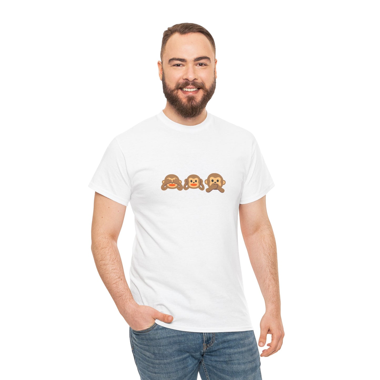 Speak No Evil, Hear No Evil, See No Evil T-Shirt - A Fun, Playful Design