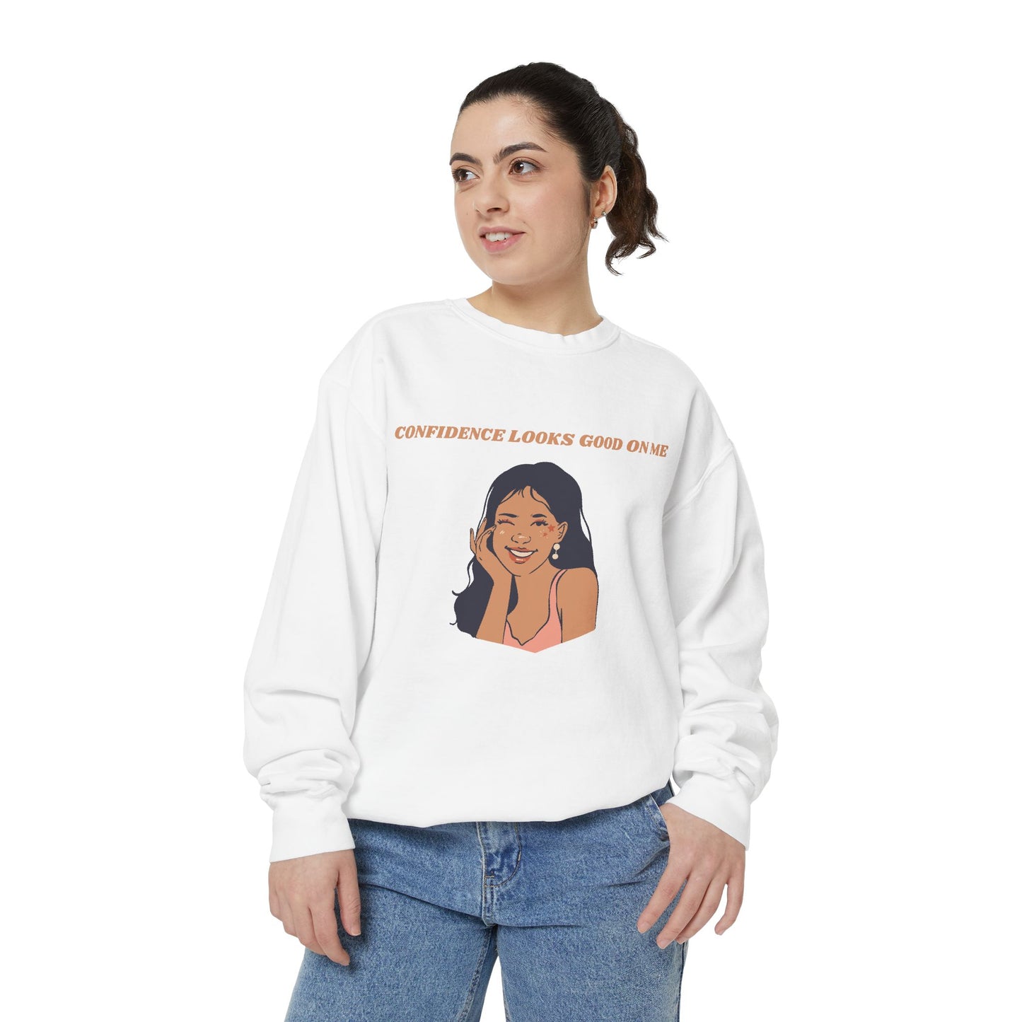 Confidence Looks Good on Me – Bold & Empowering Sweatshirt
