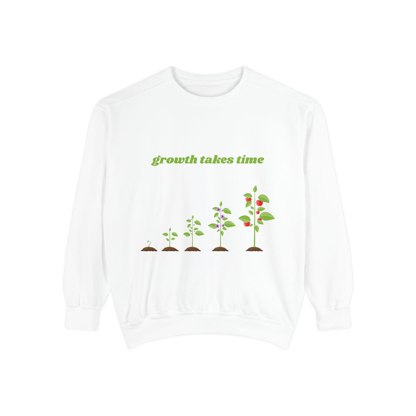 Growth Takes Time – Motivational Sweatshirt